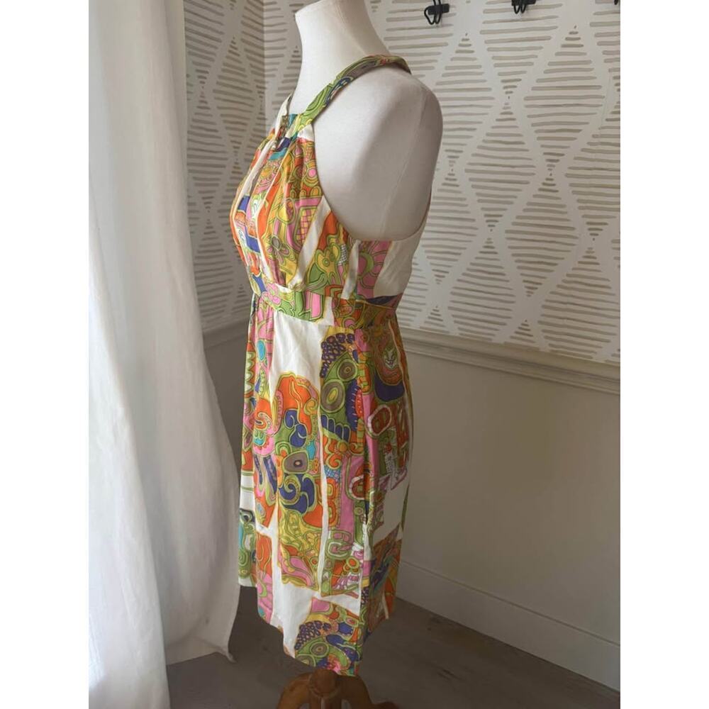 Trina Turk Women’s Size 4 Small Trina Silk Halter Neck Dress - Picture 5 of 10